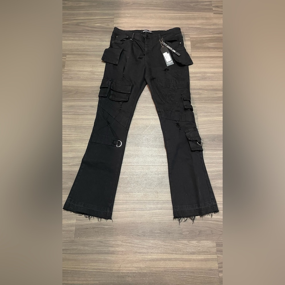 ESNTL Lab black Cargó Pants Size 38 MENS